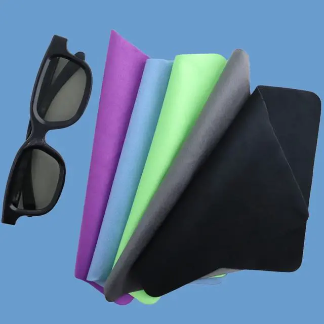 Alt view image 5 of 5 - 40 Pcs 6 x 7 Inch Multiple Colour Microfiber Cleaning Cloths Multicolor Glasses Cleaning Cloth for Eyeglasses, Camera Lens, Cell Phones, Laptops, LCD TV Screens and More Electronics
