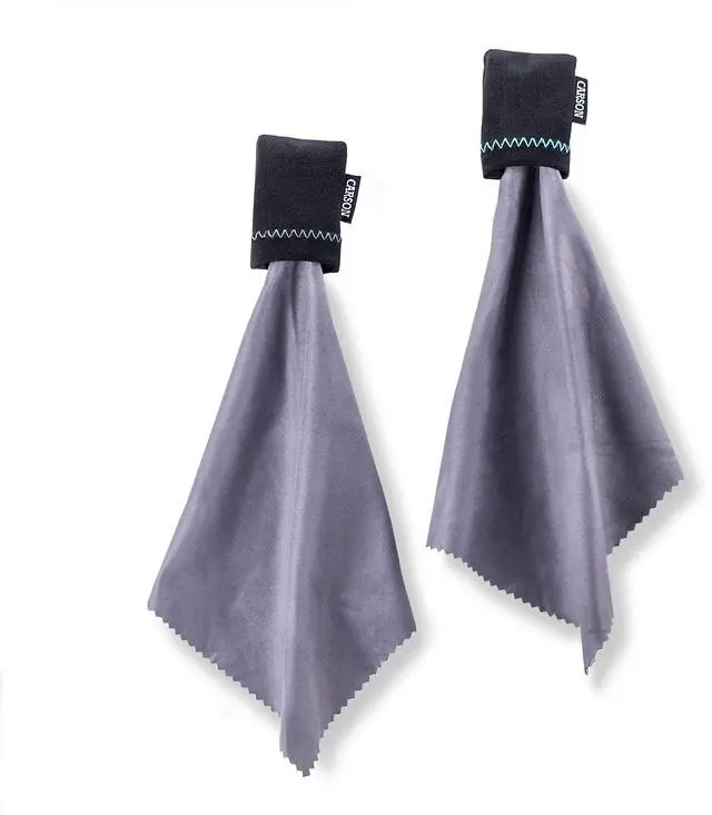 Main image of Stuff-It Go Microfiber Lens Cloth Cleaning System - 2 Pack (SN-10AM), Black