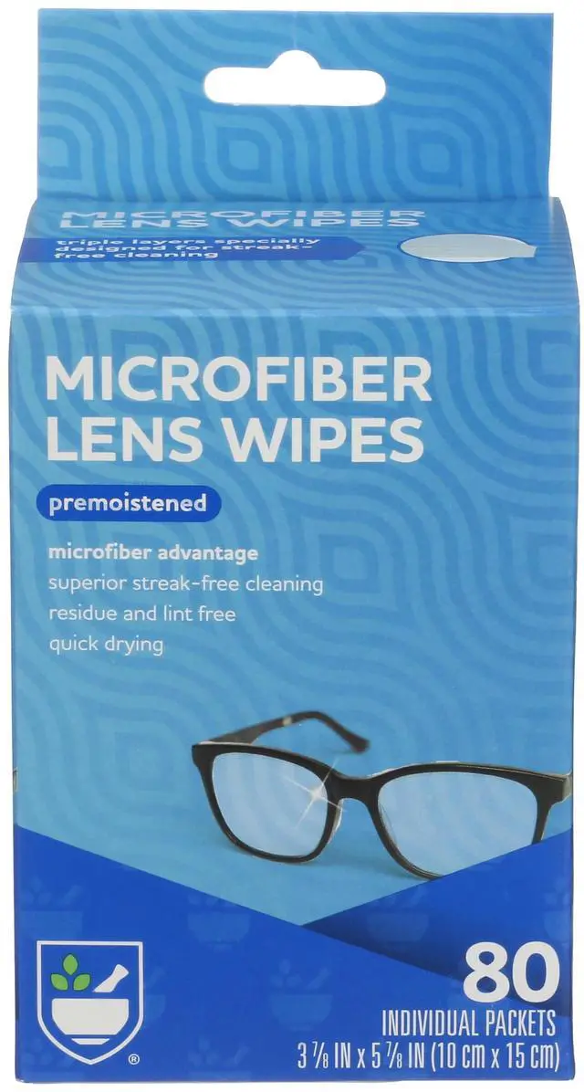Main image of Soft Lens Cleaning Soft Wipes, Premoistened, Individually Wrapped Packets - 80 Count | Quick Drying, Anti-Streak Formula| Eyeglass Cleaning Wipes | Eye Glass Cleaner and Cloths | Lens Wipes