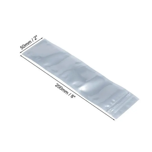 Alt view image 3 of 5 - Anti Static Resealable Shielding Bag, 50x200mm/2x8 inch, Protective Antistatic Bag, for Store HDD SSD RAM Laptop Hard Drives Memory Card, Electronic Devices, 50pcs