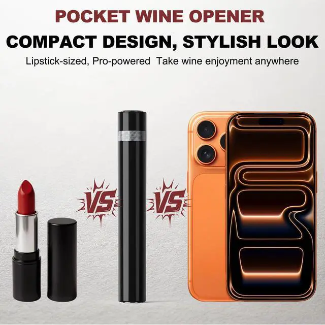 Alt view image 6 of 7 - Air Pressure Wine Bottle Opener Set, Needle Wine Opener with Foil Cutter, Wine PourerVacuum Stopper, Portable Cork Remover for Home, Travel, Party, Gifts for Wine Lovers, Silver