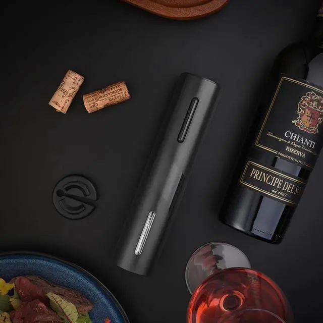 Alt view image 7 of 7 - Electric Battery Operated Wine Bottle Opener with Foil Cutter