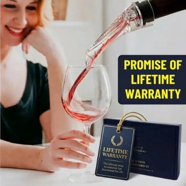 Alt view image 7 of 7 - Wine Accessories Set, Featuring 3 in-1 Multifunctional Waiters Corkscrew Bottle Opener, Wine Aerator Pourer Spout & Decanter, Air-Tight Wine Stopper.