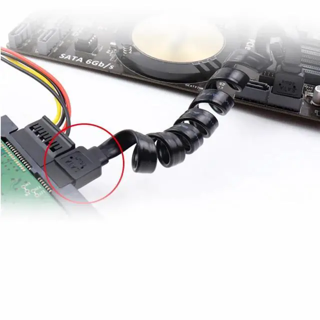 Alt view image 7 of 7 - 15.7" 3 Pack SATA Data Cable 6Gbps Straight HDD SDD Data Cable with Locking Latch Compatible for SATA HDD, SSD, CD Driver, CD Writer - Black