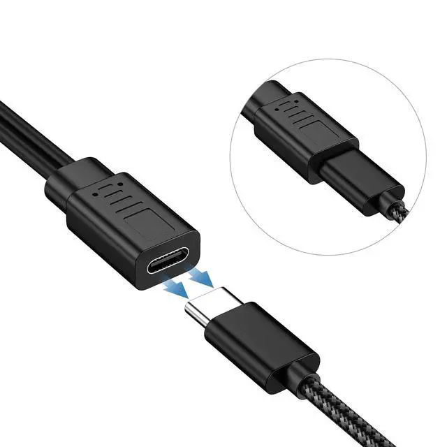 Alt view image 5 of 7 - 2-in-1 USB C Splitter Charge Cable, USB-C Female to 2 Type-C Male 1 in 2 Out Charging Cord, 1ft Short Charger Wire