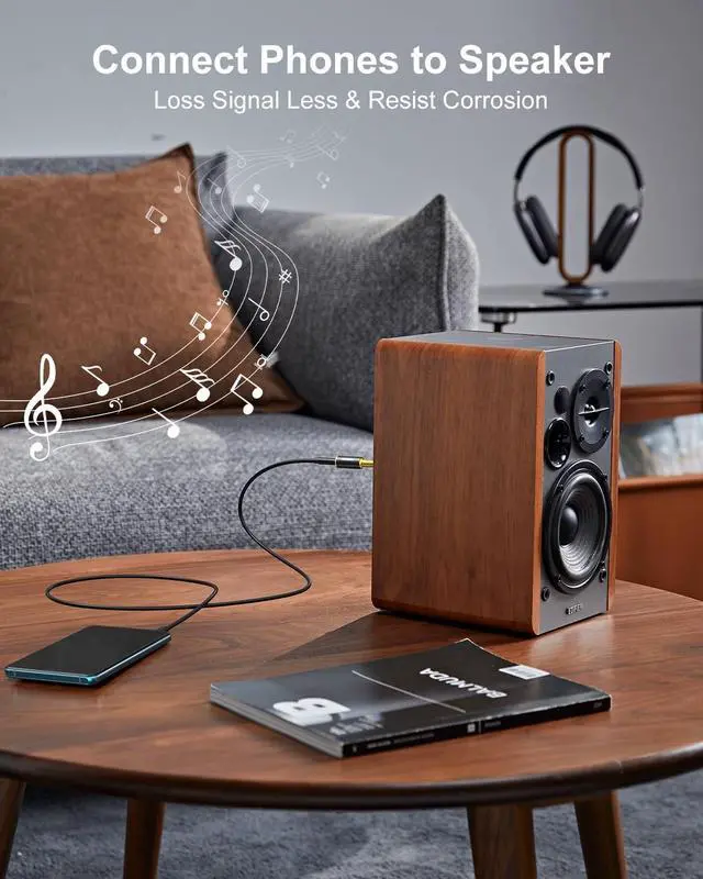 Alt view image 6 of 7 - 1/4 inch to 3.5mm and 3.5mm (1/8'') Plug Male to 6.35mm (1/4'') Jack Female Stereo Pure Copper Headphone Adapter for Amp Guitar, Piano, etc- 2 Pack, Black