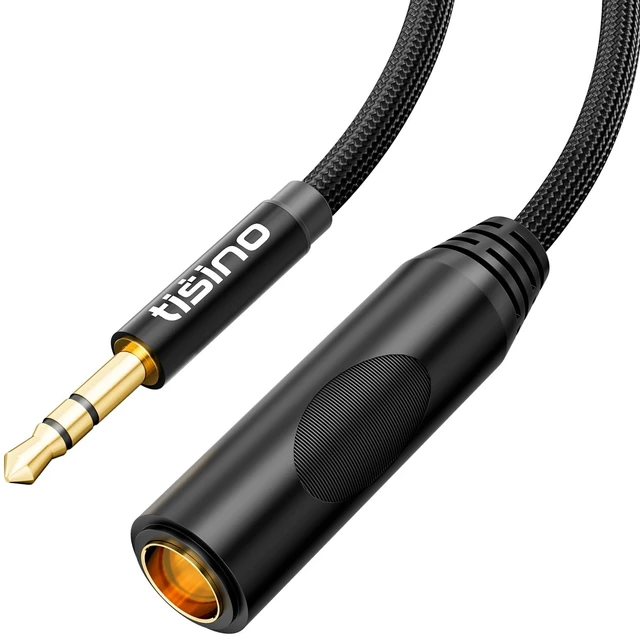 Main image of 1/4 to 3.5mm Adapter, 1/4" Female to 1/8" Male Stereo Audio Adapter for Headphone, Amplifiers, Guitar, Amp etc. - 5ft/1.5m
