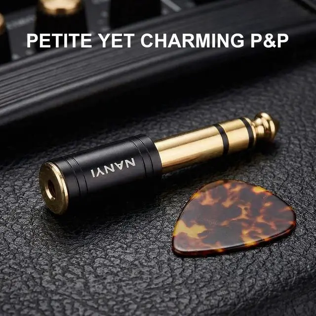 Alt view image 5 of 7 - 1/4 to 1/8 Audio Adapter, 6.35mm (6.3mm) to 3.5mm Adapter, 1/4 Inch to 3.5mm Headphone Adapter, Male to Female Stereo Jack for Amp Guitar, Piano, and Pro Audio Equipment Black