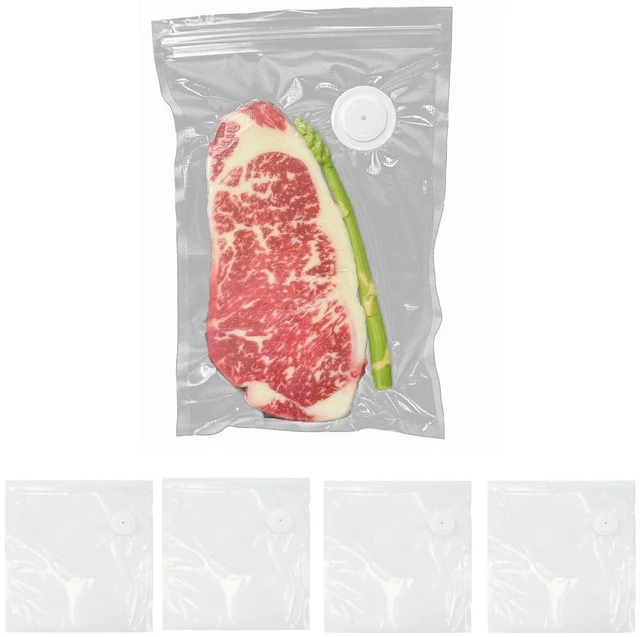 Main image of Food Vacuum Sealing Bags - Food Storage Bags Compatible with Our Food Preservation Vacuum Sealer (10PCS)