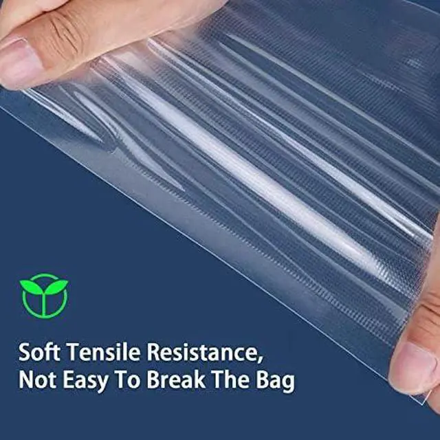 Alt view image 7 of 7 - Vacuum Sealer Bags, 8"*12" 50 Pcs Heavy Duty Pre-Cut Design Commercial Grade Food Sealable Bag for Heat Seal Food Storage, Boilsafe to 280°F Freezable, Great for Storage, Meal Prep and Sous