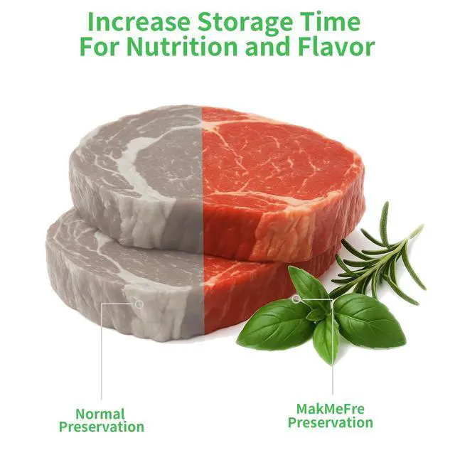 Alt view image 3 of 6 - 50 Quart Size 8" x 12" Vacuum Sealer Bags with BPA Free and Heavy Duty,Great for Food Storage Vaccume Sealer PreCut Bag