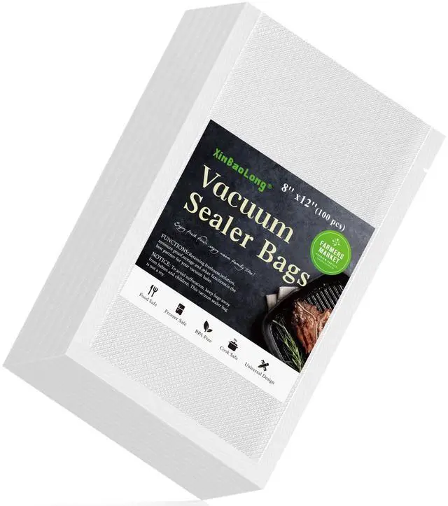 Main image of Vacuum Sealer Bags, 8" x 12", 100 Pcs