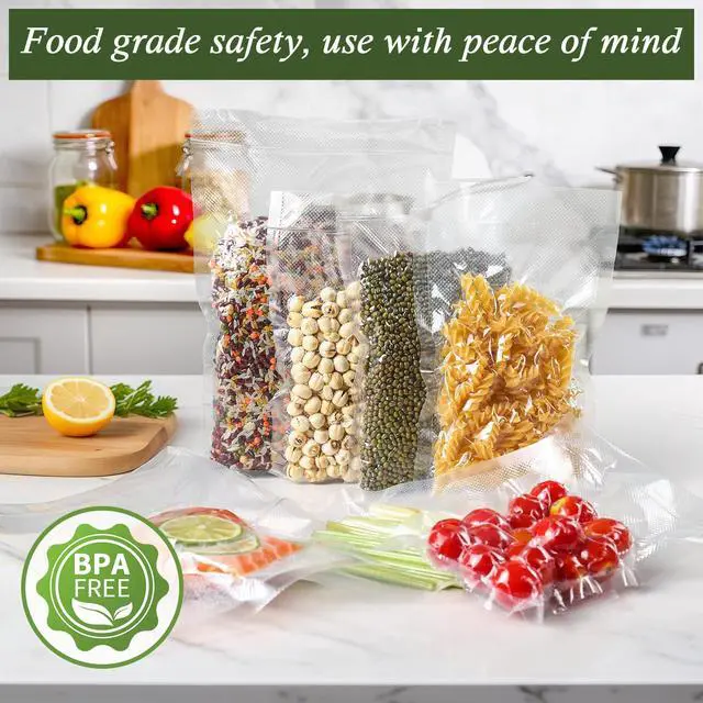 Alt view image 7 of 7 - Vacuum Sealer Bags, 8" x 12", 100 Pcs