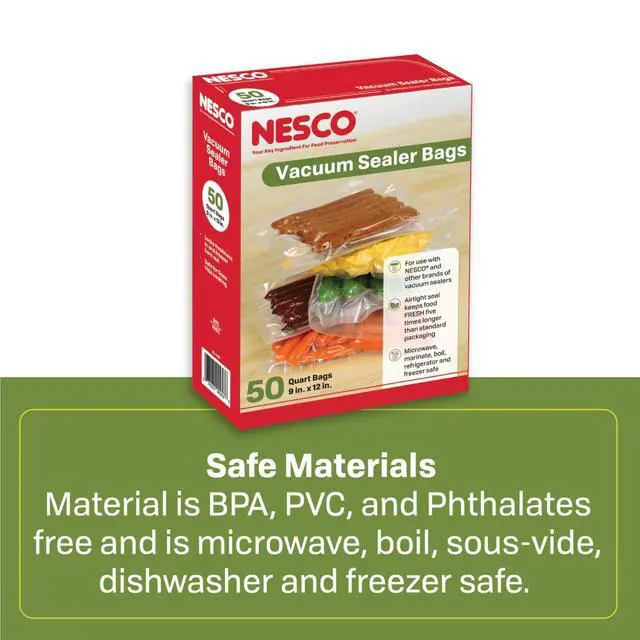 Alt view image 2 of 7 - VS-05B 8" x 12" Bags, Compatible Vacuum sealers and Other Brands, Dishwasher Safe, Tear Resistant, Safe to Microwave, Boil, or Freeze