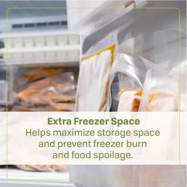 Alt view image 5 of 7 - VS-05B 8" x 12" Bags, Compatible Vacuum sealers and Other Brands, Dishwasher Safe, Tear Resistant, Safe to Microwave, Boil, or Freeze