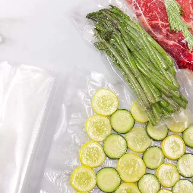 Alt view image 7 of 7 - VS-05B 8" x 12" Bags, Compatible Vacuum sealers and Other Brands, Dishwasher Safe, Tear Resistant, Safe to Microwave, Boil, or Freeze