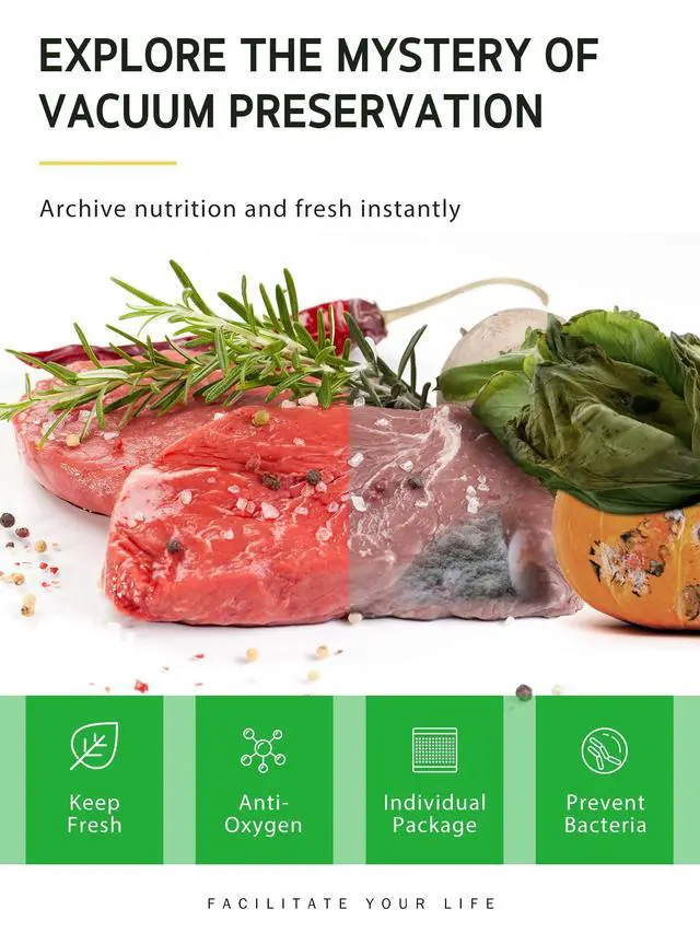 Alt view image 4 of 7 - Vacuum Sealer Bags, 2 Rolls 8" x 50' Commercial Grade Bag Rolls, BPA Free Food Vac Bags for Storage, Meal Prep or Sous Vide