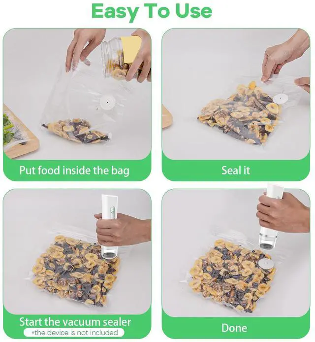Alt view image 5 of 7 - Vacuum Sealer Bags Compatible with Feppo,20 PCS