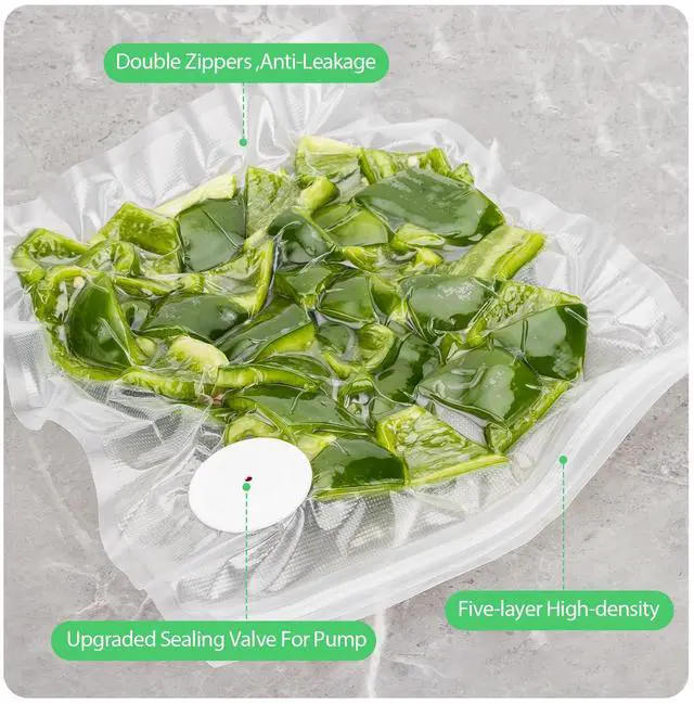 Alt view image 4 of 7 - Vacuum Sealer Bags Compatible with Feppo,20 PCS