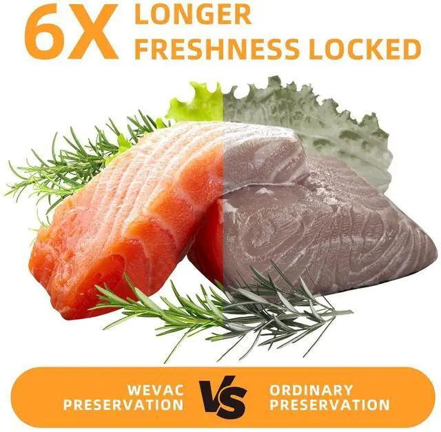 Alt view image 6 of 7 - Vacuum Sealer Bags 8x50 Rolls 2 pack for Food Saver, Seal a Meal, Weston. Commercial Grade, BPA Free, Heavy Duty, Great for vac storage, Meal Prep or Sous Vide