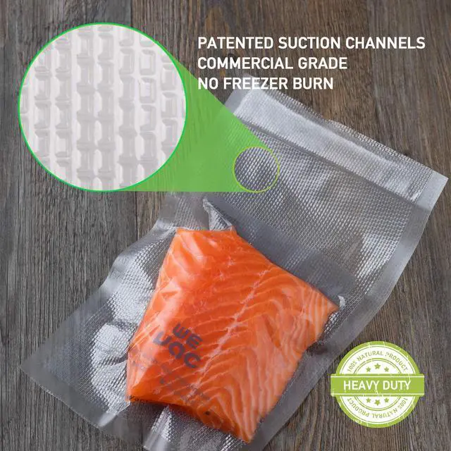 Alt view image 2 of 7 - Vacuum Sealer Bags 100 Pint 6x10 Inch for Food Saver, Seal a Meal, Weston. Commercial Grade, BPA Free, Heavy Duty, Great for vac storage, Meal Prep or sous vide