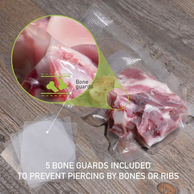Alt view image 6 of 7 - Vacuum Sealer Bags 100 Pint 6x10 Inch for Food Saver, Seal a Meal, Weston. Commercial Grade, BPA Free, Heavy Duty, Great for vac storage, Meal Prep or sous vide
