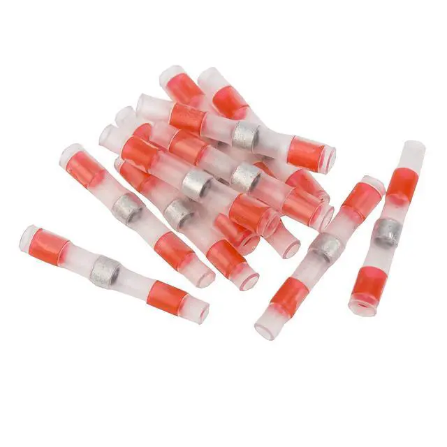 Alt view image 3 of 7 - 160PCS Low-Melting-Point Heat Shrink Solder Seal Wire Connector with Solder Paste, Waterproof Insulated Electrical Butt Splice Wire Terminals Solder Sleeves Kit AWG22-18 for Marine Automotive