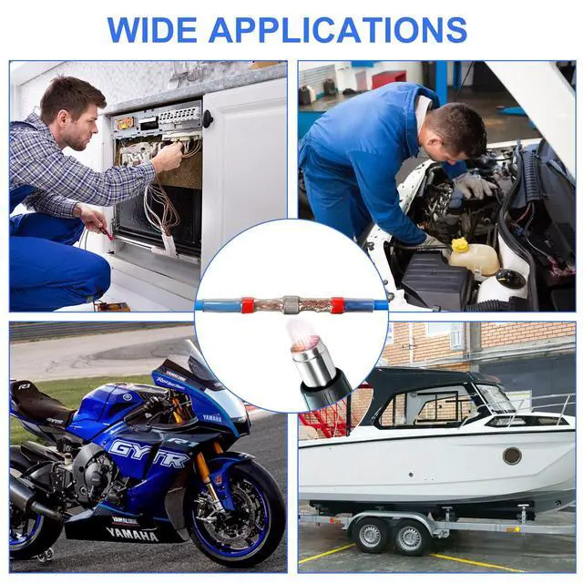 Alt view image 7 of 7 - 430PCS Solder Seal Wire Connectors, Durable Heat Shrink Butt Wire Connector, Solder Stick Wire connectors for Motorcycle, Automotive, Marine with Anticorrosion and Waterproof