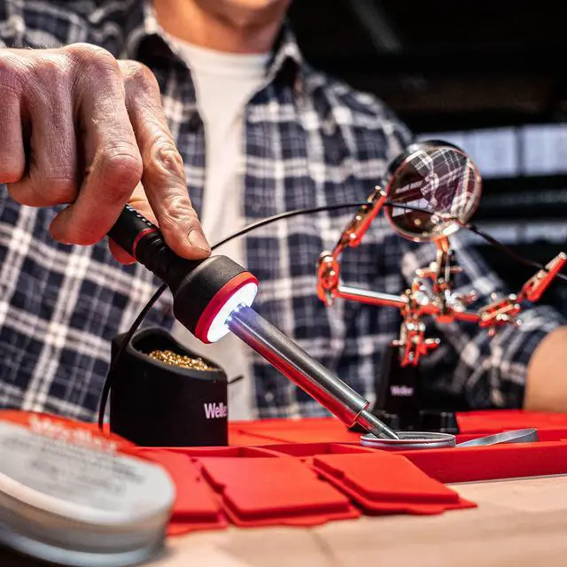 Alt view image 5 of 6 - 30W Soldering Iron with LED Halo Ring | WLIR3012A