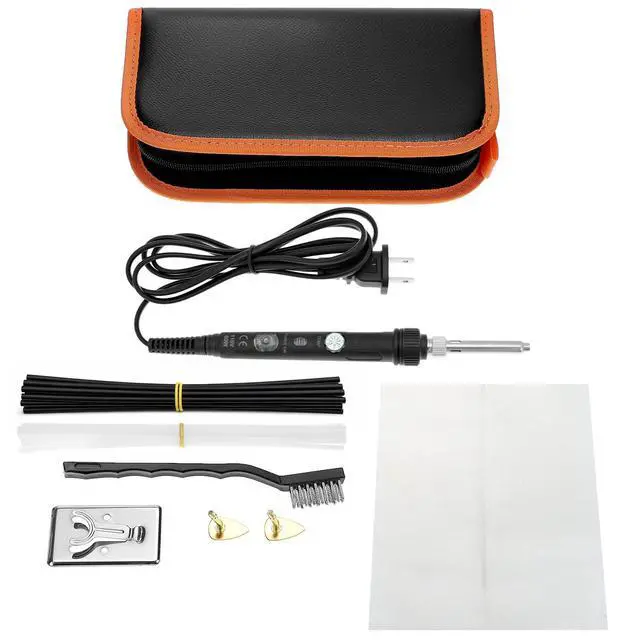 Alt view image 2 of 7 - Plastic Welding Kit for Surface Repair - 80W, 110V, Adjustable Temperature 200-480 with Complete Accessories Set, Welder Tool