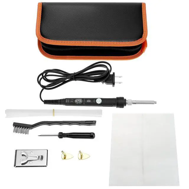 Alt view image 5 of 7 - Plastic Welding Kit for Surface Repair - 80W, 110V, Adjustable Temperature 200-480 with Complete Accessories Set, Welder Tool