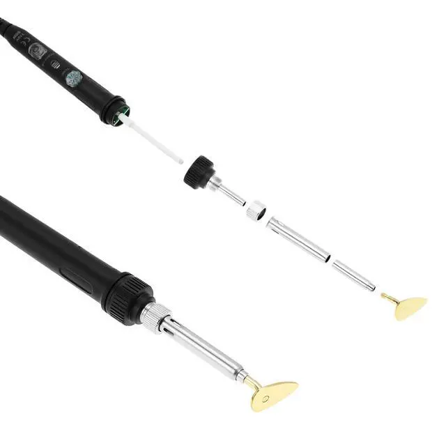 Alt view image 6 of 7 - Plastic Welding Kit for Surface Repair - 80W, 110V, Adjustable Temperature 200-480 with Complete Accessories Set, Welder Tool