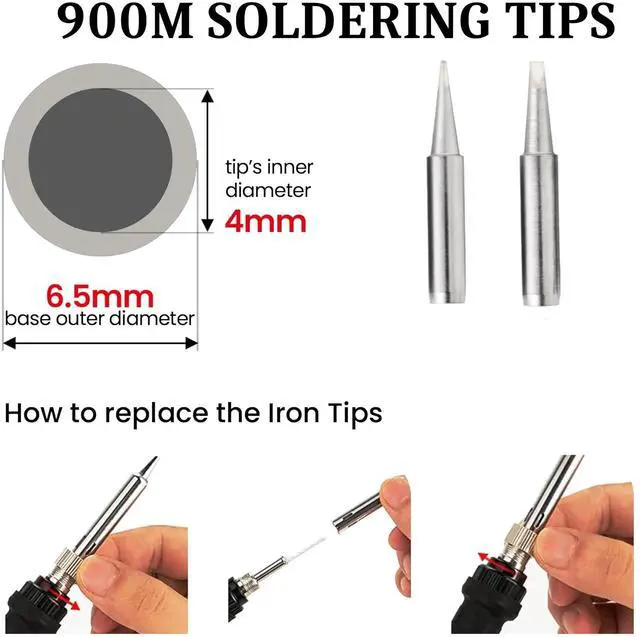 Alt view image 5 of 7 - Soldering Iron Kit, 60W Adjustable Temperature 15-in-1, Solder Wire, 2 pcs Tips, Wire Cutter, Desoldering Pump, Tweezers, Fast Heating for Desoldering Electronics Repair Hobby DIY 120V US Plug