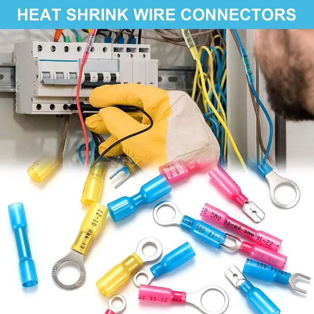 Alt view image 3 of 7 - 120PCS Heat Shrink Connectors,Waterproof Crimp Terminals Auto&Marine