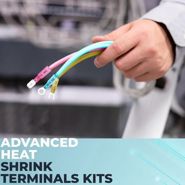 Alt view image 3 of 5 - 168 Pcs Heat Shrink Wire Connectors Kit- Electrical Waterproof Crimp Terminals Set- Insulated Rings Forks Spade Butt Splices- Wiring Connector Assortment for Automotive Marine Boat