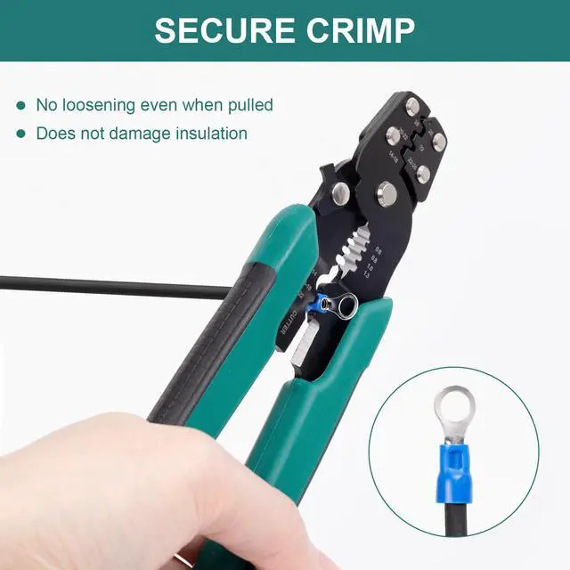 Alt view image 3 of 7 - Wire Crimper for Insulated/Bare/Heat Shrink Connectors 10-22 AWG, 3rd Generation Wire Crimping Tool, Multifunctional Crimpers for Crimping, Stripping, and Cutting