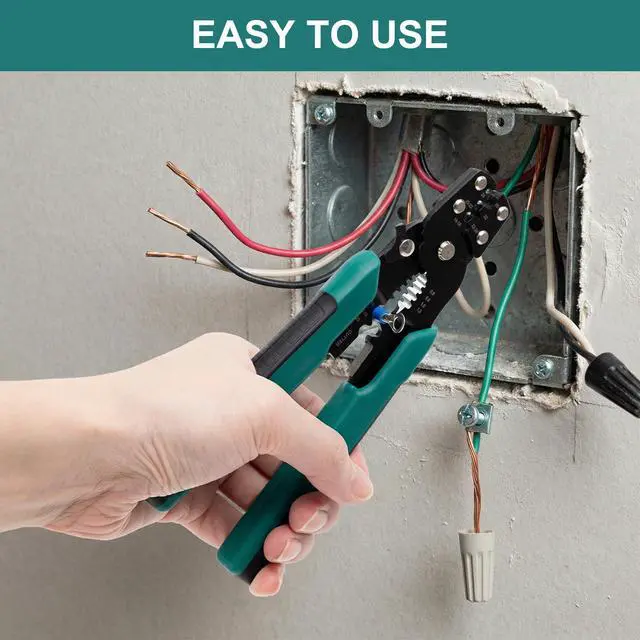 Alt view image 7 of 7 - Wire Crimper for Insulated/Bare/Heat Shrink Connectors 10-22 AWG, 3rd Generation Wire Crimping Tool, Multifunctional Crimpers for Crimping, Stripping, and Cutting