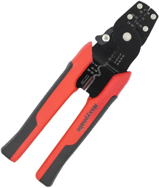 Main image of 3-in-1 Wire Crimper Tool, Wire Stripper Cutter Crimping Pliers, 10-28 AWG Electrical Terminal Crimper for Insulated & Non-Insulated Connectors, Automotive Wiring Repair Hand Tool