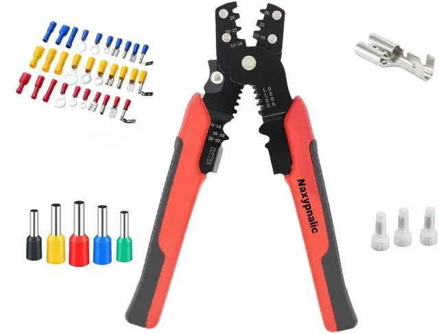 Alt view image 3 of 6 - 3-in-1 Wire Crimper Tool, Wire Stripper Cutter Crimping Pliers, 10-28 AWG Electrical Terminal Crimper for Insulated & Non-Insulated Connectors, Automotive Wiring Repair Hand Tool