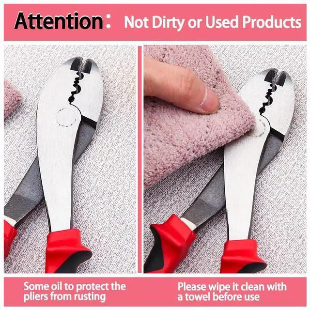 Alt view image 7 of 7 - Electrician's Terminal Crimp Pliers with Cutter Wire Crimping Tools Electrical Pliers with TPR Handle Crimping and Cutting Tool for 10 to 22 AWG Terminals and Connectors