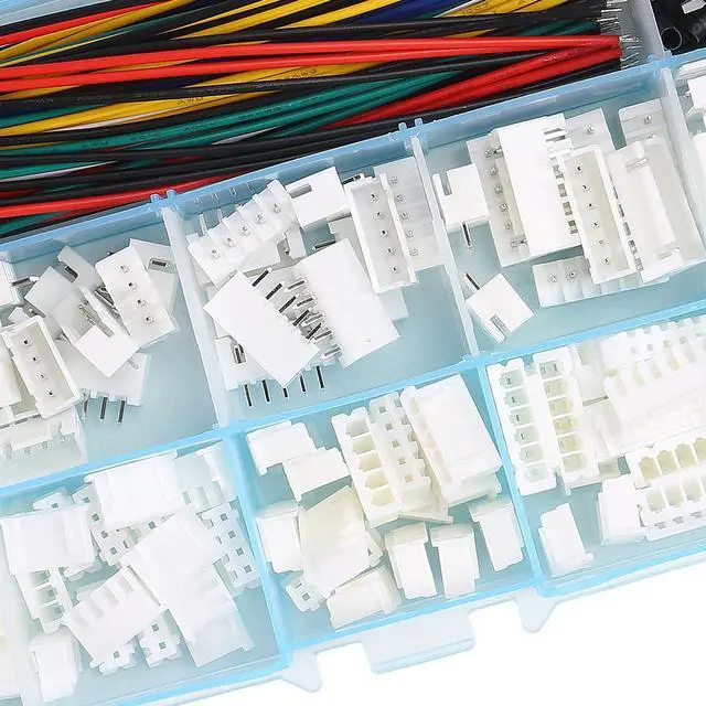 Alt view image 5 of 6 - JST-XH 2.54mm Connector Socket Kit with Pre-Crimped 2.54mm Male and Female Cable Wire 2/3/4/5/6/7 Pin Housing JST Connector Adapter Plug JST-XH Terminal Wires Cables Socket Connectors Kit