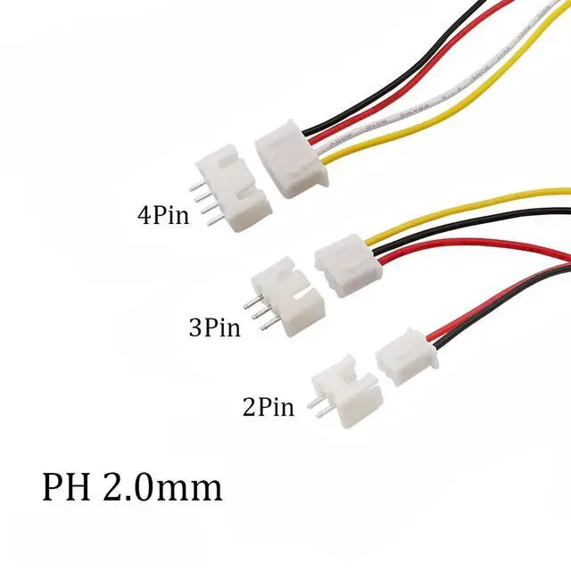 Alt view image 2 of 6 - 450Pcs 2.0mm JST-PH Connector Kit with 2.0mm Female Pin Header 2/3/4 Pin Housing Connector Adapter Plug Terminal Kit