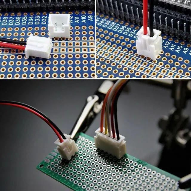 Alt view image 7 of 7 - 20 Pairs 5 Pin for JST-XH Connector Kit, XH 2.54mm 5pin Header Male and Female Connectors Plug Adapter with Flat Wire Cable 150mm 24AWG Compatible with for JST XH