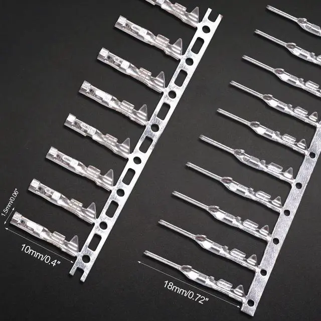 Alt view image 4 of 6 - 600PCS 2.54mm Connector Kit 1/2/3/4/5/6/7 Pin Housing Connector with 2.54 Male and Female Terminals Crimping Connectors and 2.54mm 40 Pin Single Row Connectors Set
