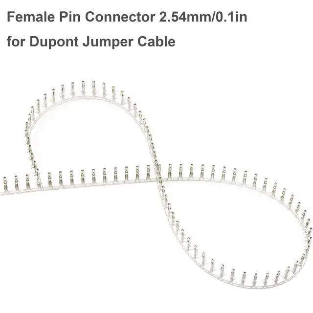 Alt view image 3 of 7 - 200pcs (100 Pairs) Male & Female Pin Connectors Kit, 0.1" Pitch, Dupont Jumper Cable, 200pcs Pin Housing