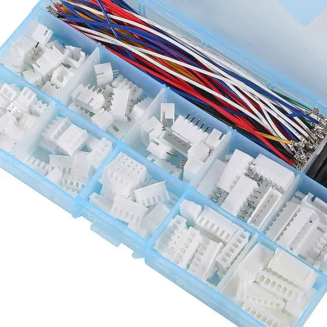 Alt view image 6 of 7 - 2.54mm XH Connector Socket Kit with pre-Crimped Cable Wire 2/3/4/5/6/7 Pin Housing JST Adapter Cable Male and Female Compatible with JST-XH Connector