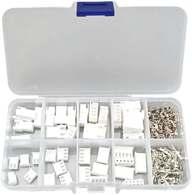 Alt view image 3 of 7 - JST XH 2.54mm Pitch Male Female Housing 2 3 4 5 Pin Connectors Socket Plugs with Terminals Compatible XH2.54mm Connector Kit