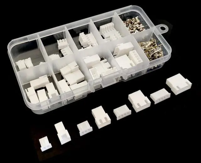 Alt view image 4 of 7 - JST XH 2.54mm Pitch Male Female Housing 2 3 4 5 Pin Connectors Socket Plugs with Terminals Compatible XH2.54mm Connector Kit