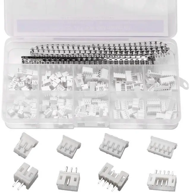 Main image of 460PCS JST PH 2.0mm Connector kit,2/3/4/5/6 Pin Housing Adapter Plug Terminal,PH 2.0mm Female and Male JST kit