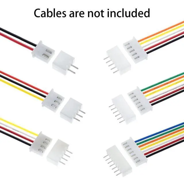 Alt view image 5 of 5 - 460PCS JST PH 2.0mm Connector kit,2/3/4/5/6 Pin Housing Adapter Plug Terminal,PH 2.0mm Female and Male JST kit